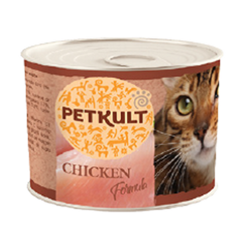 Hrana umeda pentru pisici Petkult cu pui 185g - Animax