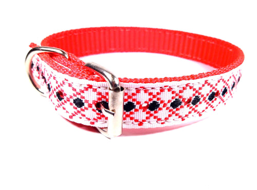 Zgarda chinga pentru caini Enjoy Motive Traditionale 25x58mm - Animax