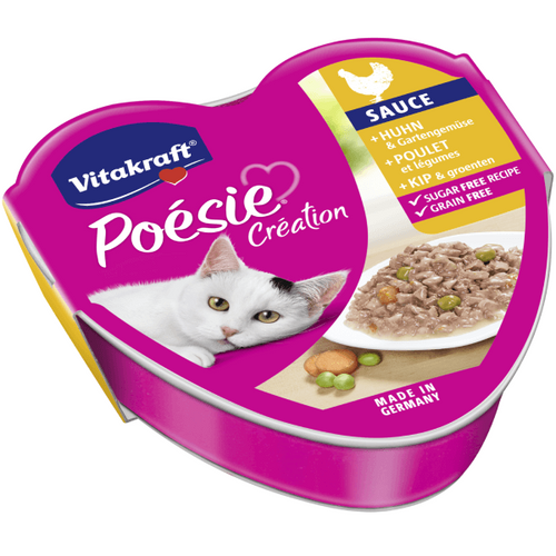 Hrana umeda pentru pisici Vitakraft Poesie Pui&Legume 85g - Animax