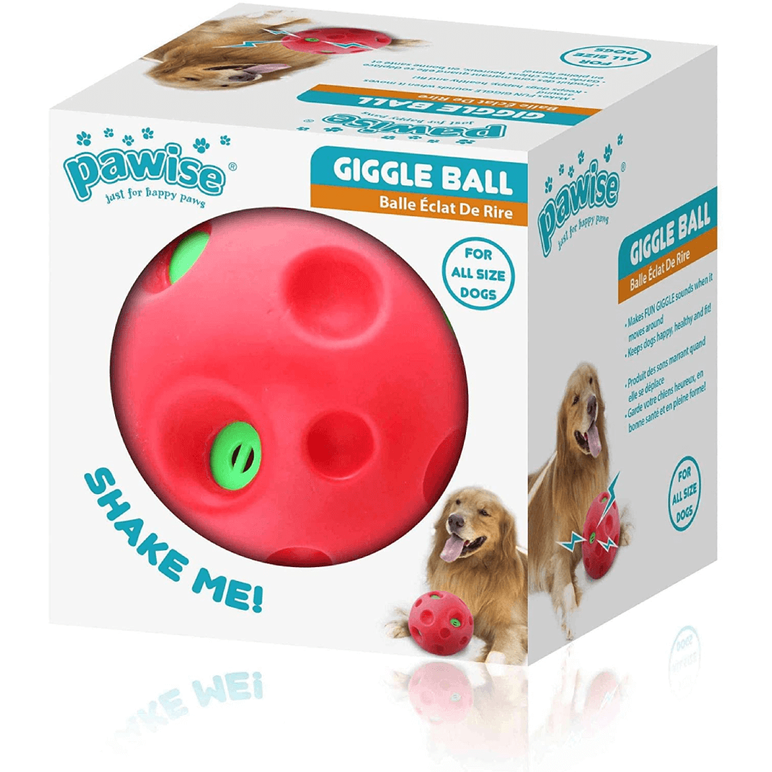 Jucarie pentru caini Pawise Minge Shake me giggle - Animax