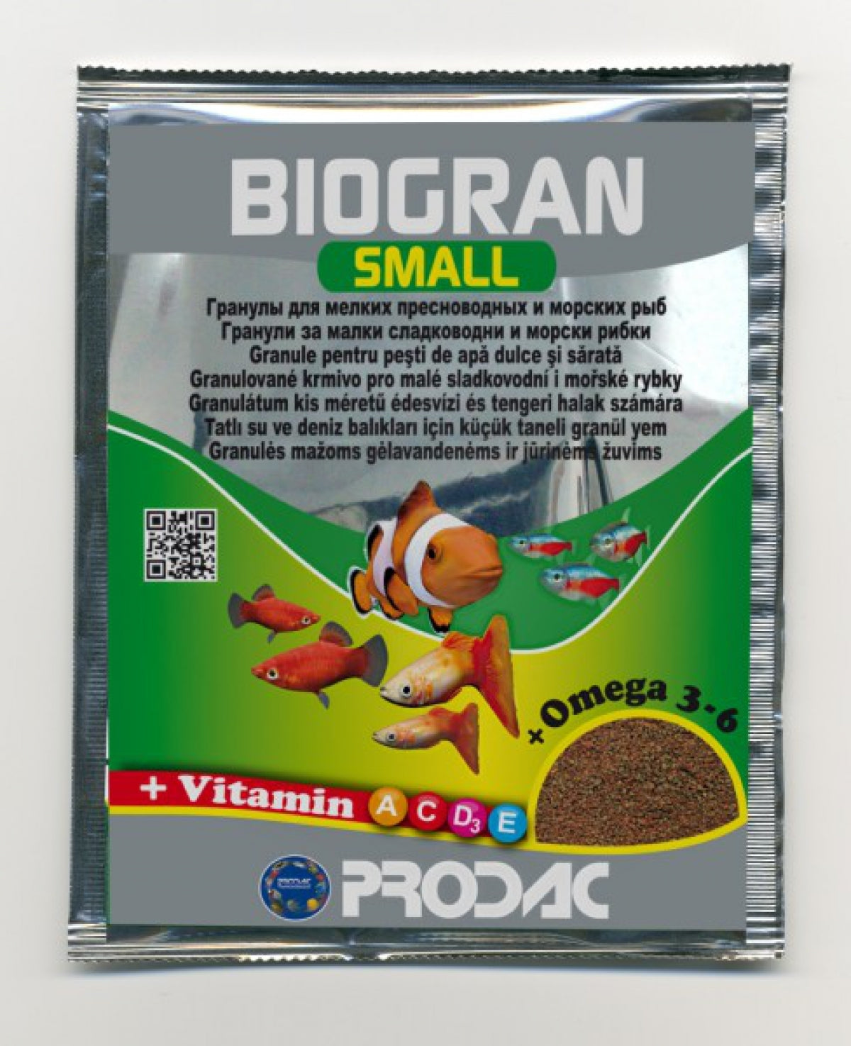 Hrana pentru pesti Prodac Biogran Small 12 g - Animax