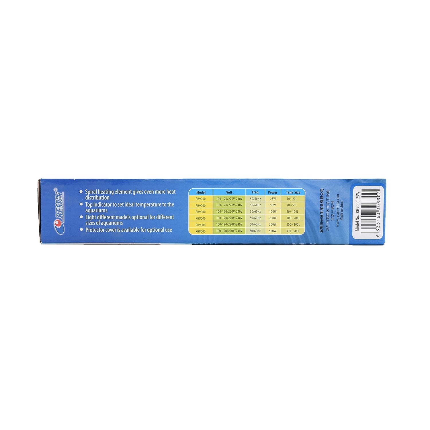 Incalzitor pentru acvariu Resun Rh-9000 25 W - Animax