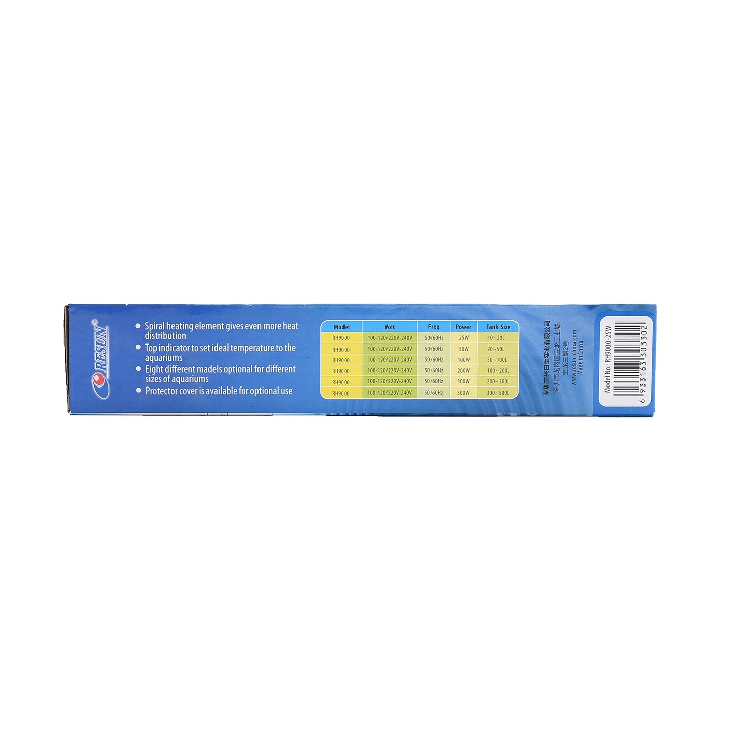 Incalzitor pentru acvariu Resun Rh-9000 25 W - Animax