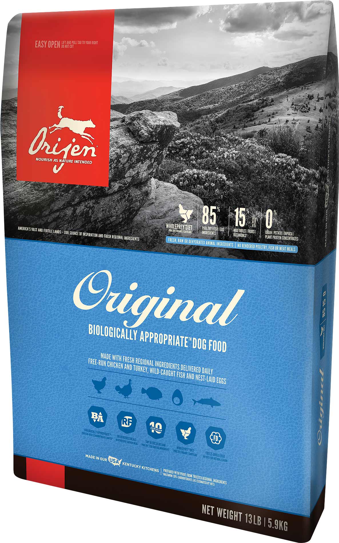 Hrana uscata pentru caini Orijen Original Adult 11.4 kg - Animax