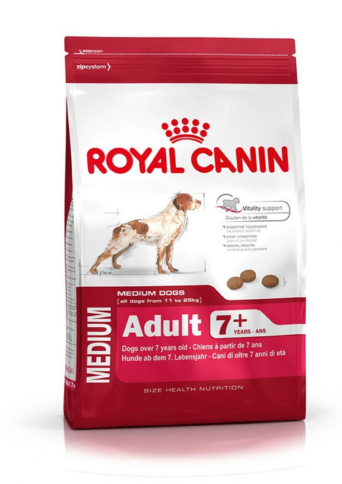 Hrana uscata pentru caini Royal Canin Medium Adult 7+ 4kg - Animax