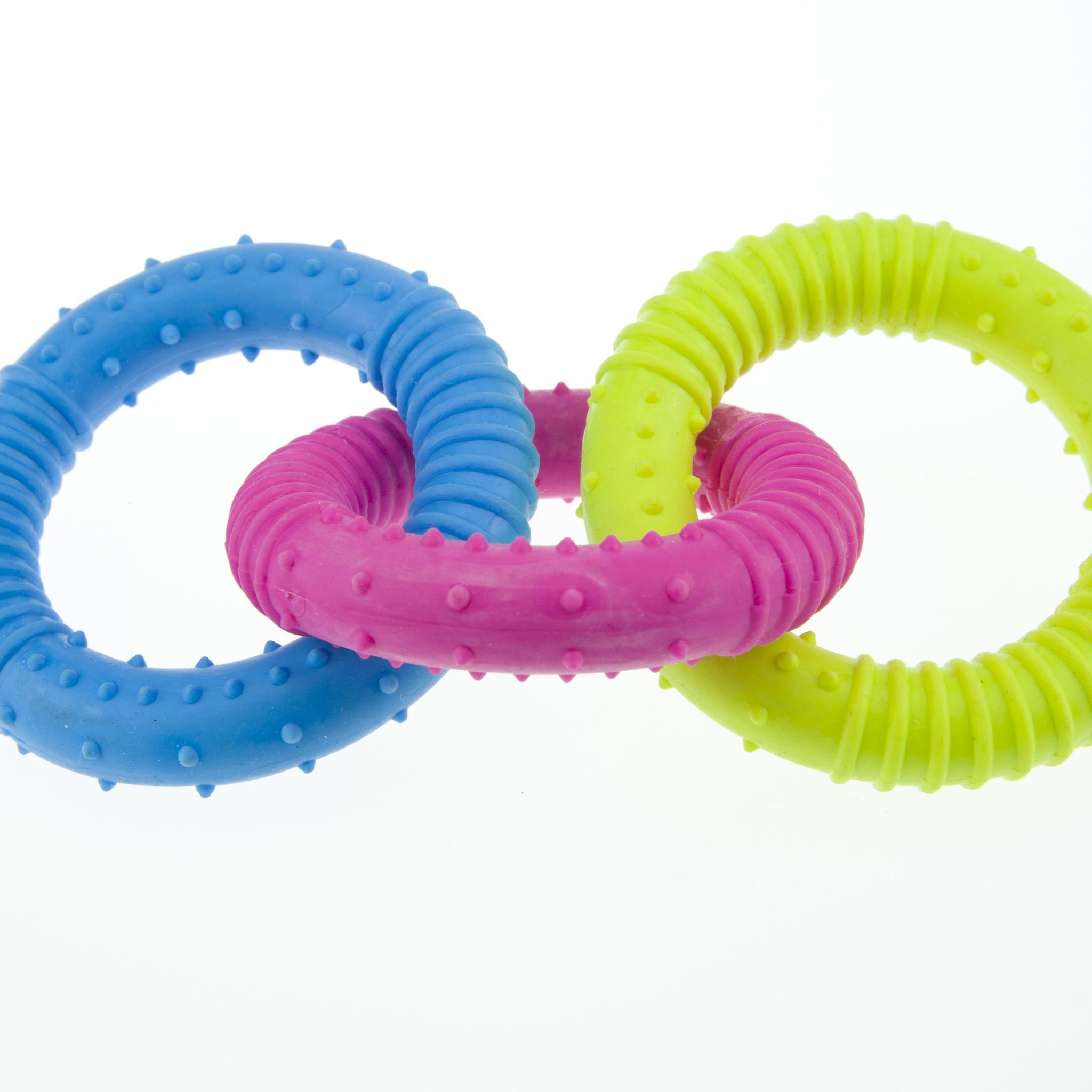 Jucarie pentru caini inele colorate Enjoy 16 cm - Animax