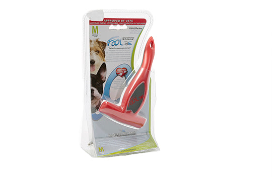 Trimer profesional pentru blana Foolee Rosu M - Animax