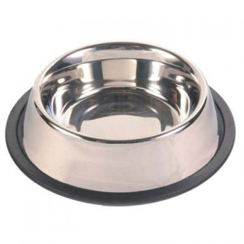 Castron antiderapant din inox pentru caini Enjoy 0.7 L - Animax
