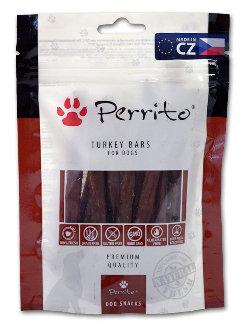 Recompense pentru caini Perrito Turkey Bars 100g - Animax