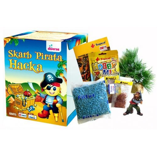 Acvariu din sticla Diversa Junior Pirat 20x20x25cm 10L - Animax
