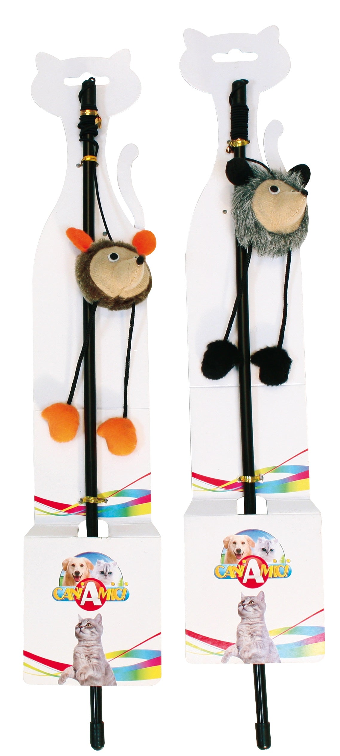 Jucarie pentru pisici Croci Undita cu animale 45.5cm - Animax