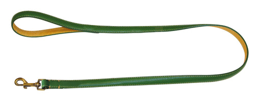 Lesa verde din piele pentru caini Croci 1.5x120 cm - Animax