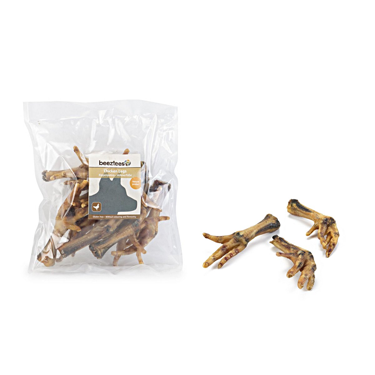 Recompense pentru caini Delisnacks Picioare Pui 200g - Animax