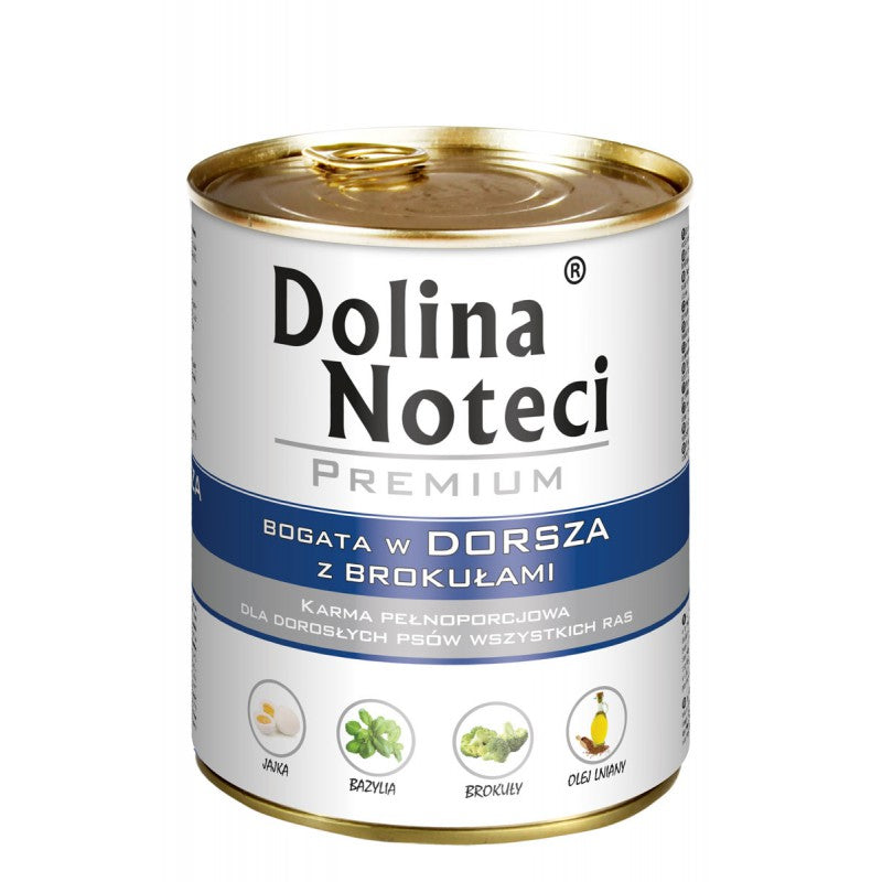 Hrana umeda pentru caini Dolina Noteci Premium Broccoli si cod 800g - Animax
