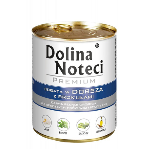 Hrana umeda pentru caini Dolina Noteci Premium Broccoli si cod 800g - Animax