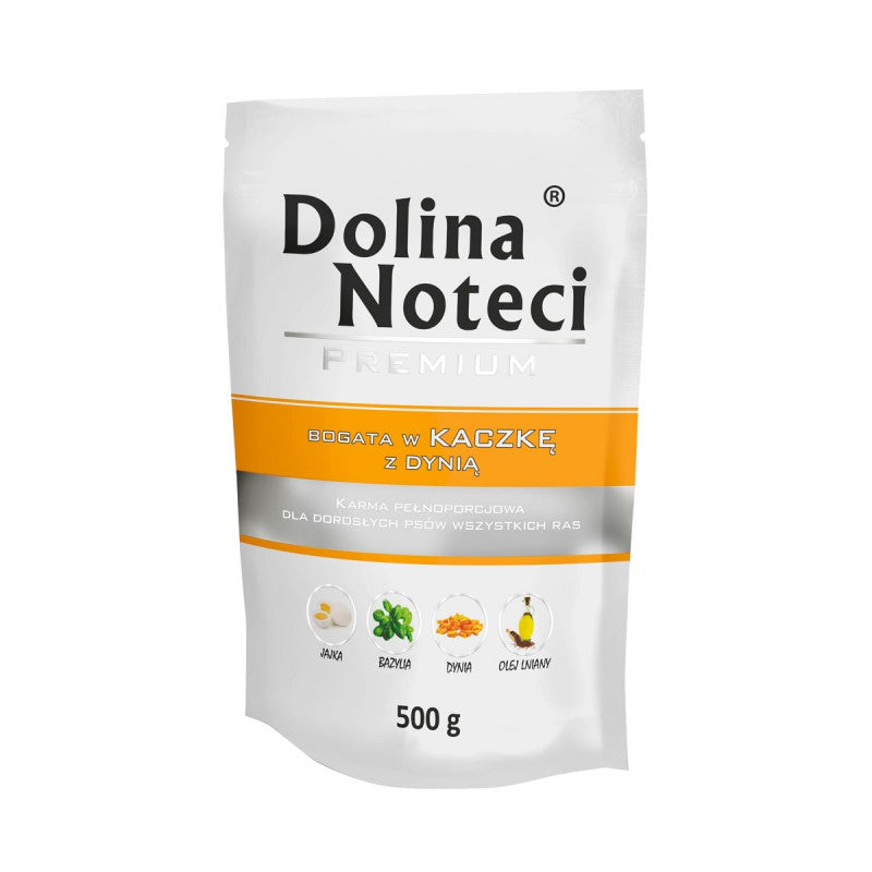 Hrana umeda pentru caini Dolina Noteci cu rata si dovleac 500 g - Animax