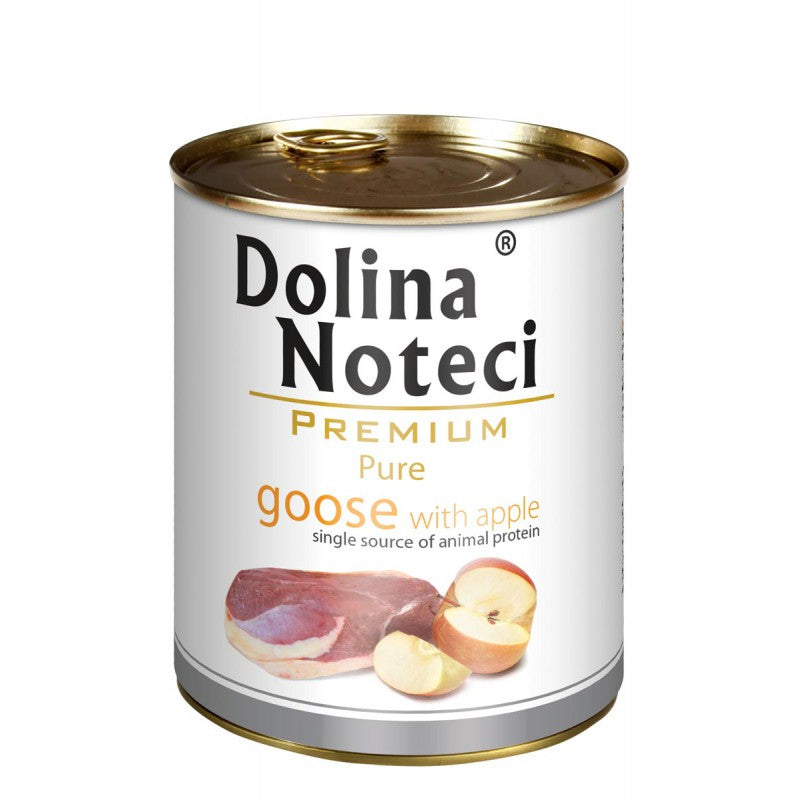 Hrana umeda pentru caini Dolina Noteci Premium Pure Gasca si mar 400gr - Animax