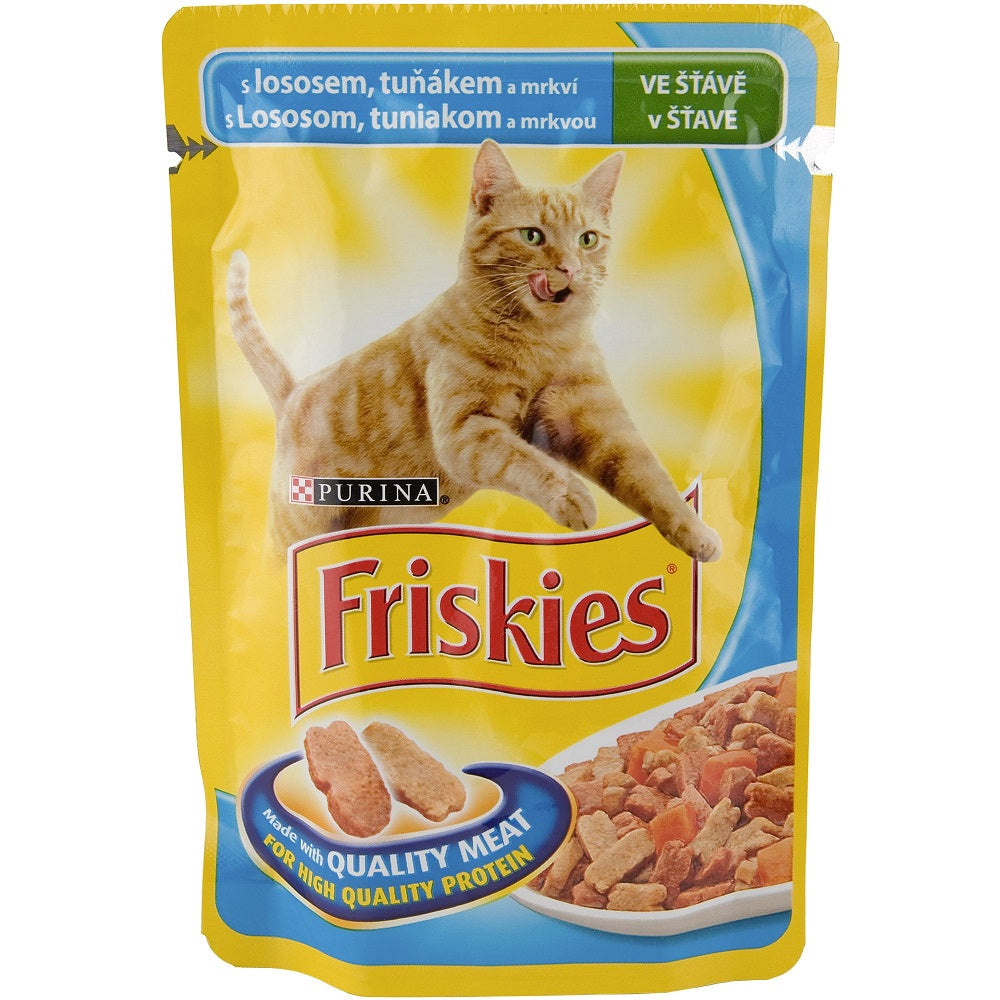 Hrana umeda pentru pisici Friskies Somon 100gr - Animax
