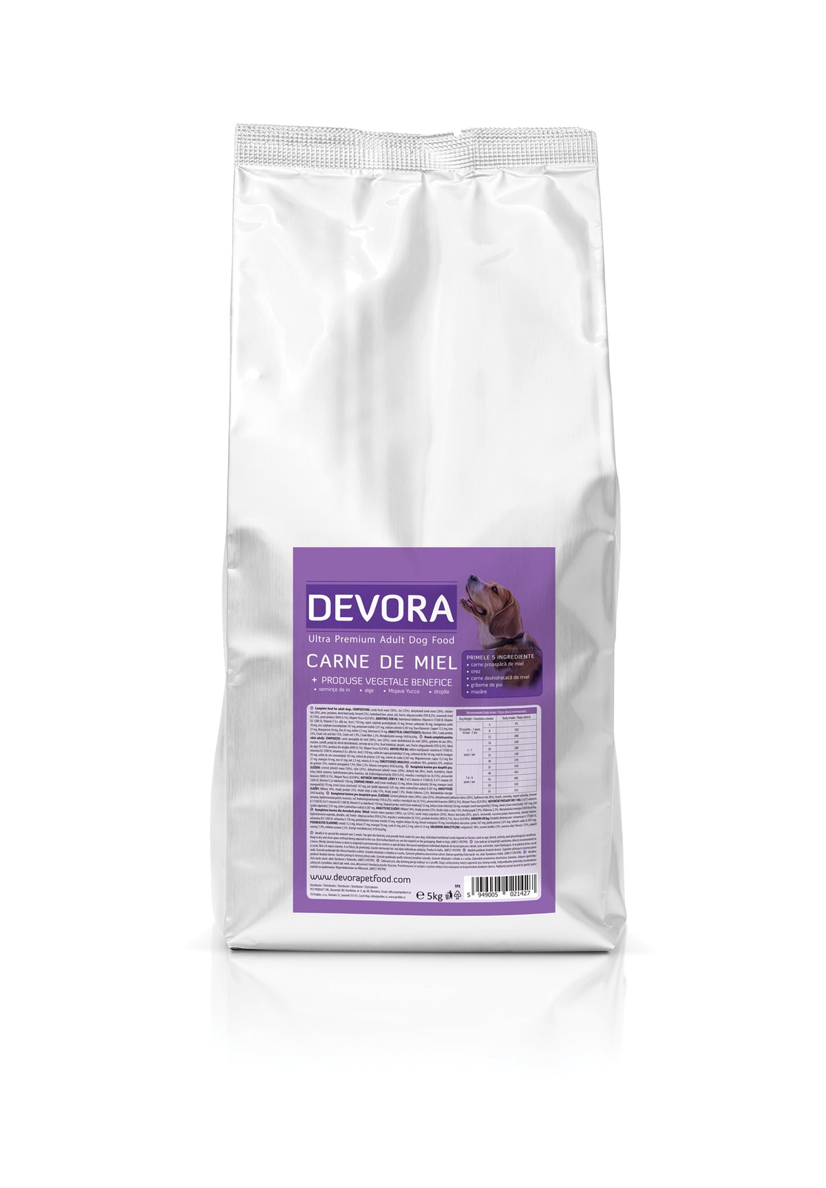 Hrana semi-umeda pentru caini Devora cu miel si orez 5 kg - Animax