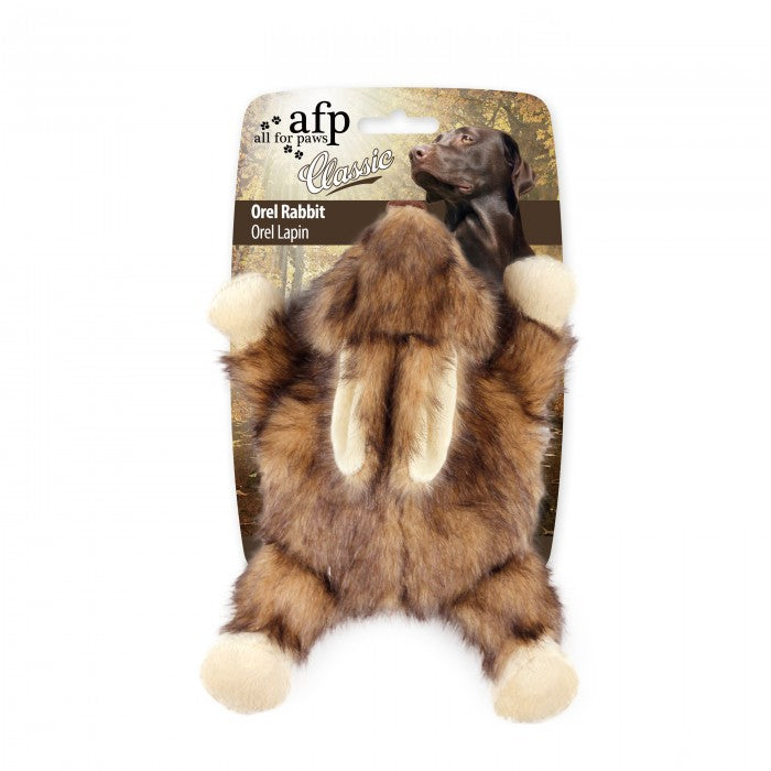 Jucarie pentru caini All for Paws iepure plat din plus 25x19x11 cm - Animax