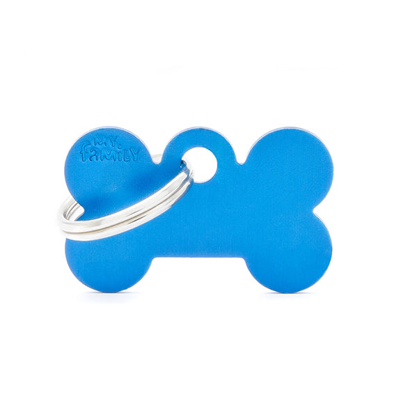 Medalion tag MyFamily Os Aluminiu Albastru S - Animax