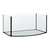 Acvariu din sticla Diversa LED 80 Curb Negru 112 L 80x35x40cm - Animax