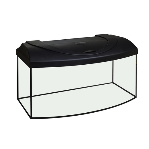 Acvariu din sticla Diversa LED 80 Curb Negru 112 L 80x35x40cm - Animax
