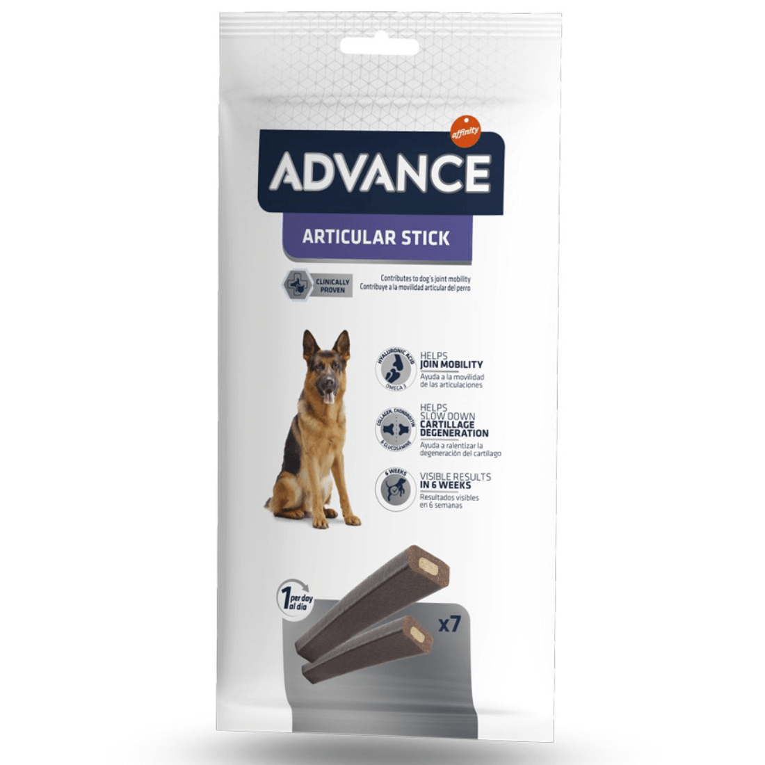 Recompensa pentru caini Advance Dog Articular Stick 155g - Animax