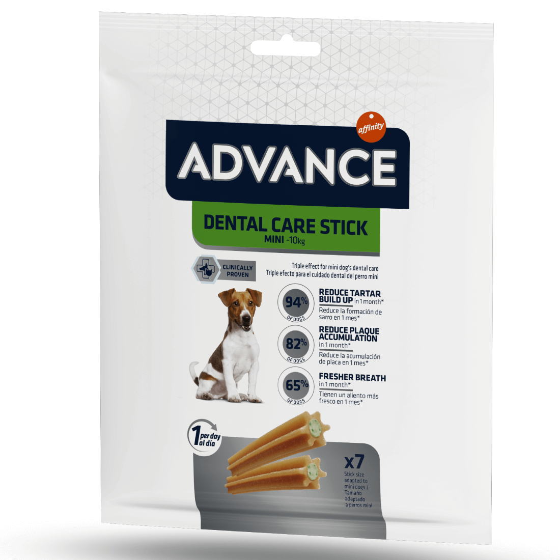 Recompense pentru caini Advance Dental Care Stick Mini 90 g - Animax