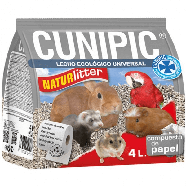 Asternut igienic din hartie Cunipic Naturlitter Paper 4L | Animax.ro