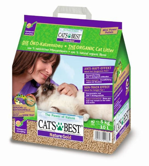 Asternut pentru litiera Cat's Best Nature Gold 10 L - Animax