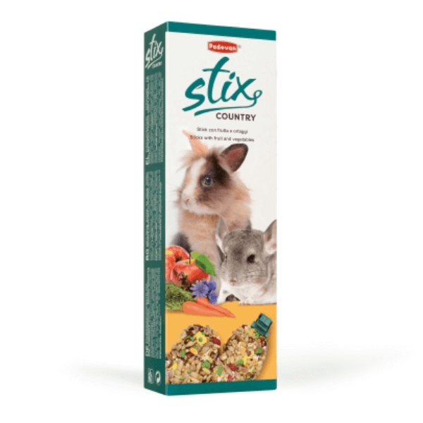 Batoane pentru porcusori de Guineea Padovan Stix Country 100gr - Animax