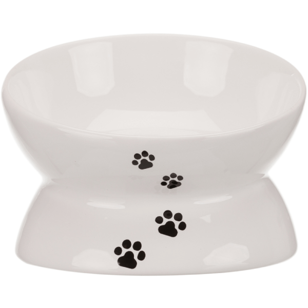Bol ceramic pentru pisici Trixie 0.15L 13cm Alb - Animax