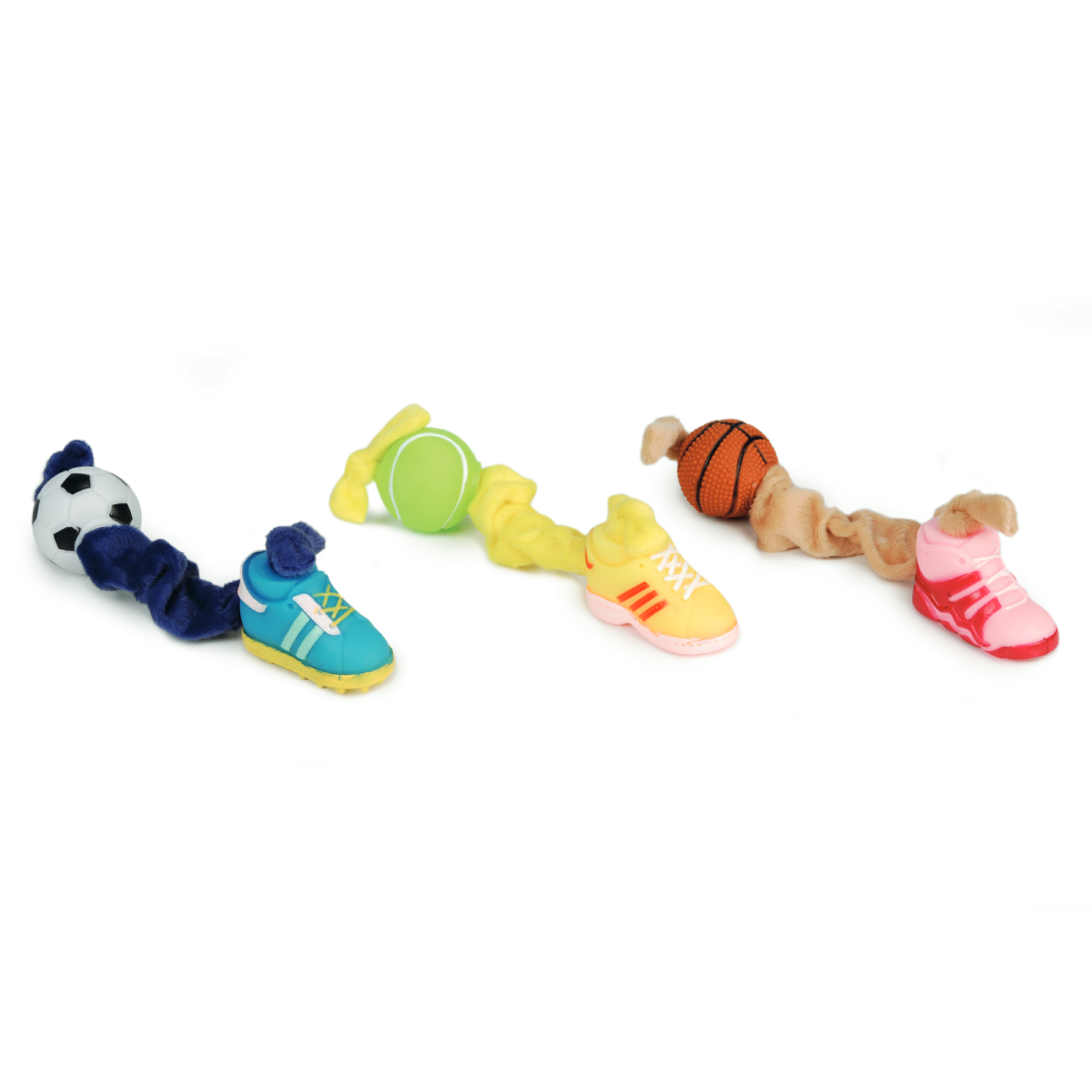 Jucarie pentru caini Beeztees Minge si Ghetuta poliester si vinil 27 cm - Animax