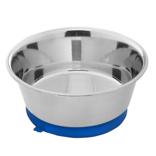 Castron din inox cu ventuza pentru caini Enjoy 525 ml 14.5 cm - Animax