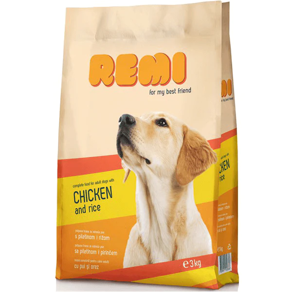 Hrana uscata pentru caini Remi Pui&Orez 3kg - Animax