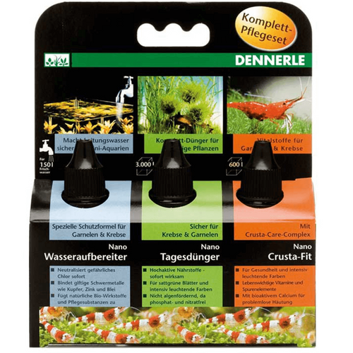 Set intretinere acvarii mici Dennerle Nano Care Set 3x15ml - Animax