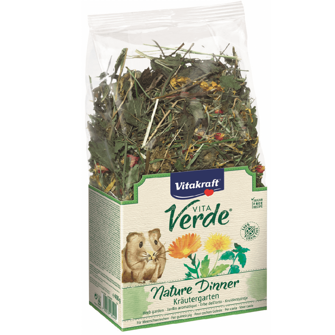 Furaj pentru porcusori de Guineea Vitakraft Vita Verde Nature Dinner 400G - Animax