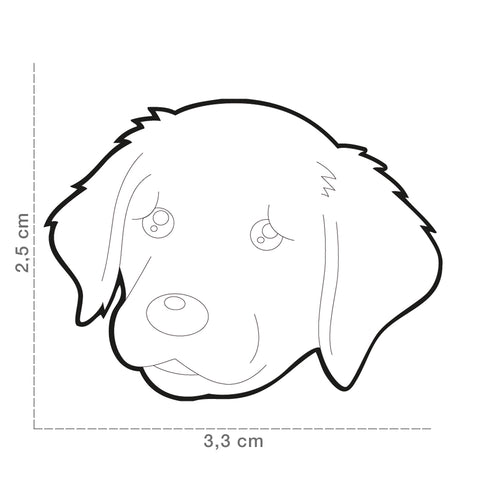 Medalion tag pentru caini MyFamily Golden Retriever - Animax