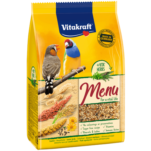 Hrana pentru pasari exotice Vitakraft Premium Menu 500g - Animax