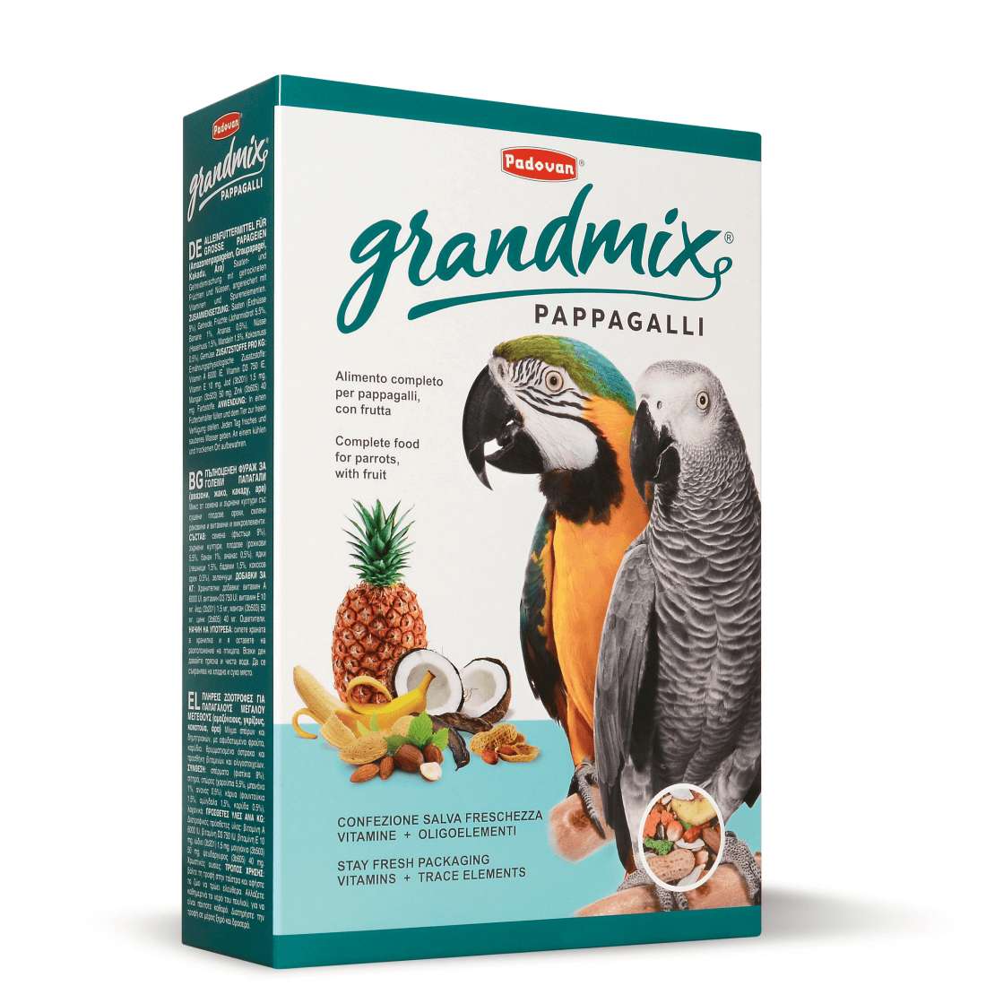 Hrana pentru papagali mari Padovan GrandMix 600 g - Animax