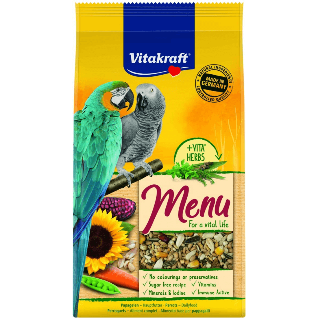 Hrana pentru papagali Vitakraft Premium Menu 1KG - Animax