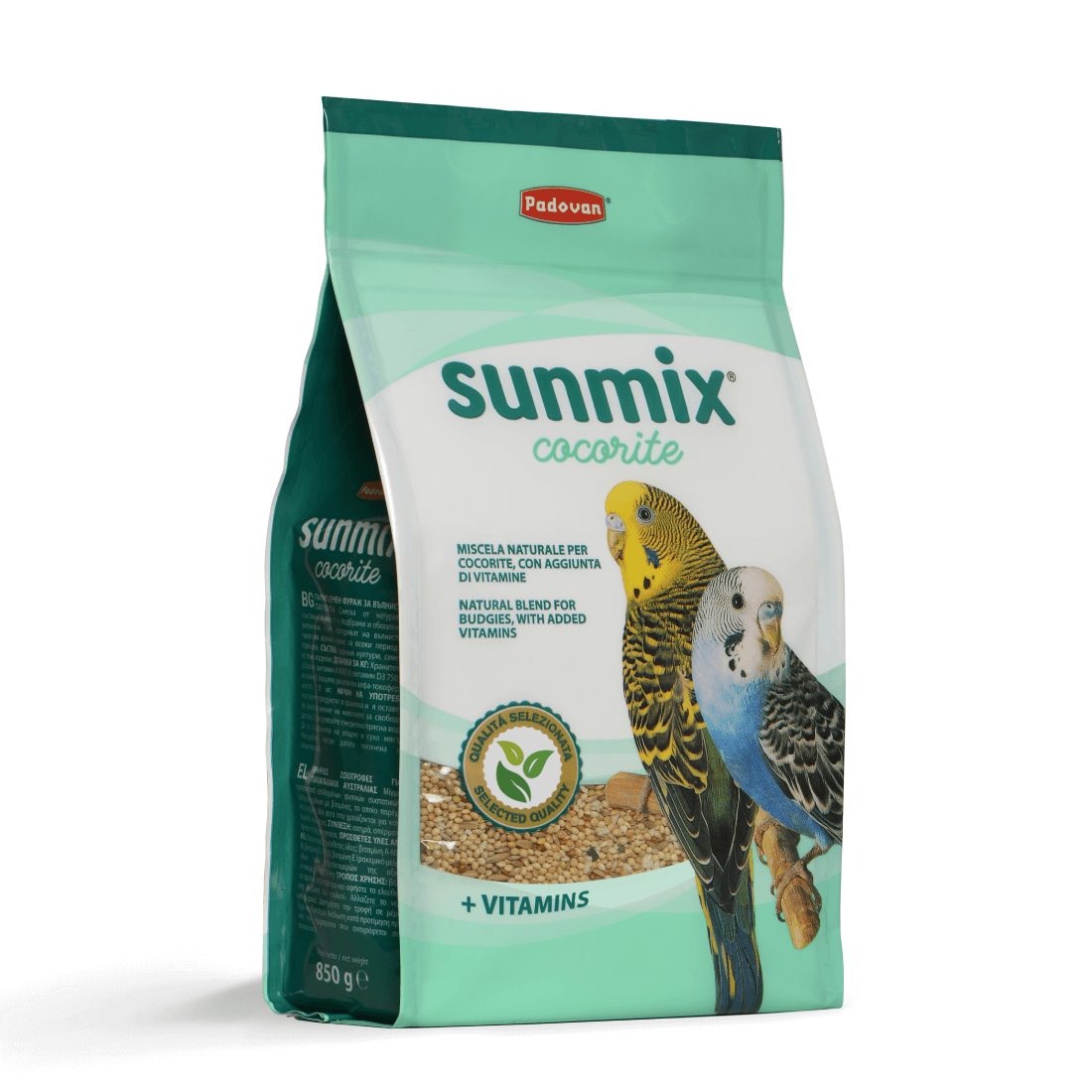 Hrana pentru perusi Padovan Sunmix Cocorite 850g - Animax