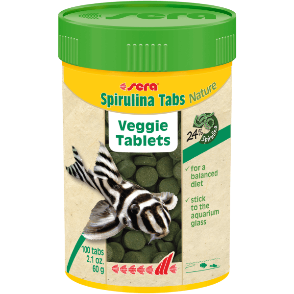 Hrana pentru pesti Sera Spirulina 100 tablete - Animax