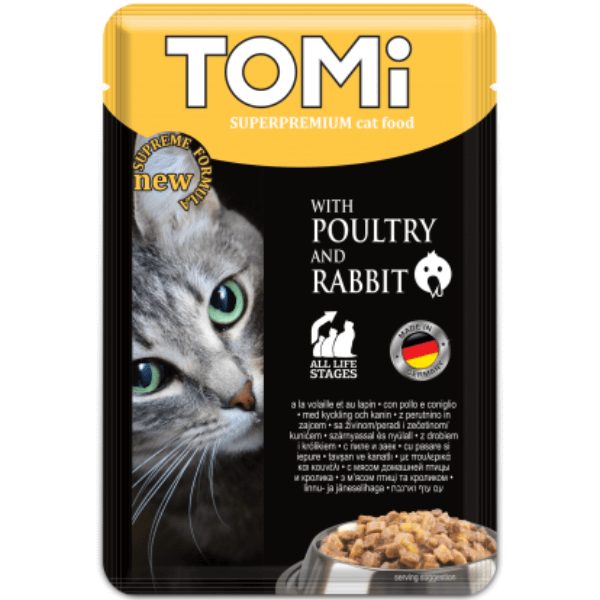 Hrana pentru pisici Tomi Pui & Iepure 100g - Animax
