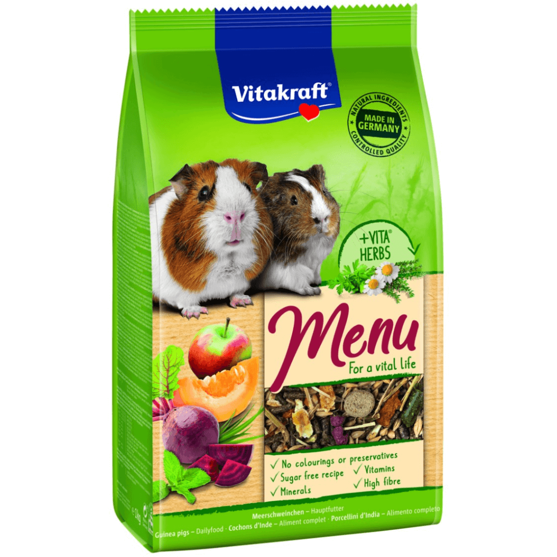Hrana pentru porcusori de Guineea Vitakraft Premium Menu 400G - Animax