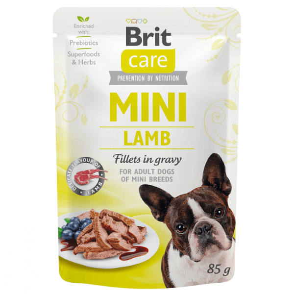 Hrana umeda pentru caini Brit Care Mini Miel File in sos 85g - Animax