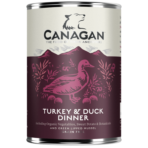 Hrana umeda pentru caini Canagan Dog Curcan&Rata 400g - Animax