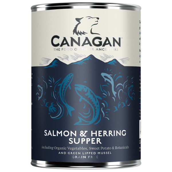 Hrana umeda pentru caini Canagan Somon si hering 400g - Animax