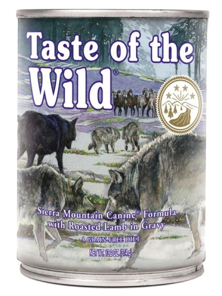 Hrana umeda pentru caini Taste of the wild Sierra Mountain 390 g - Animax